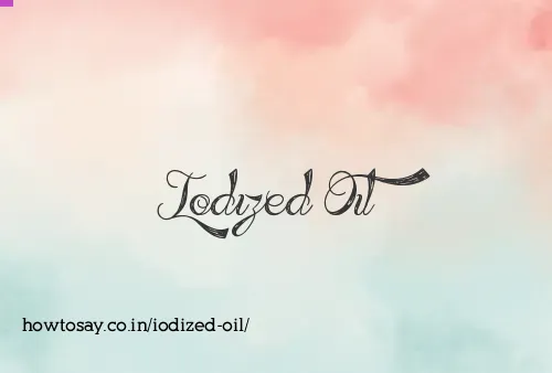 Iodized Oil