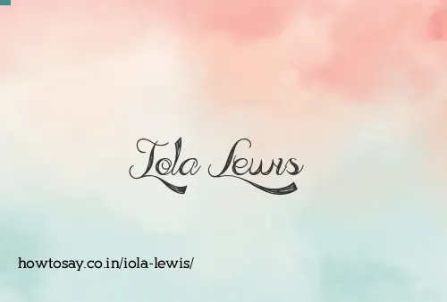 Iola Lewis