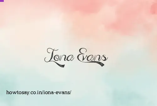 Iona Evans
