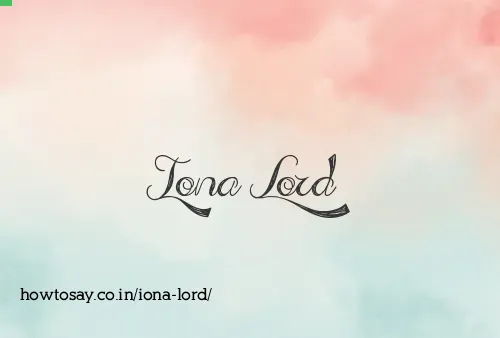 Iona Lord