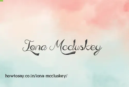 Iona Mccluskey