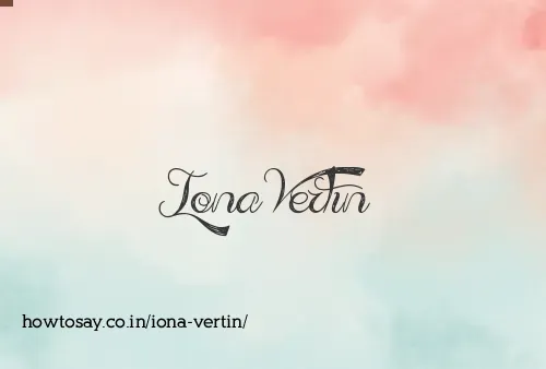 Iona Vertin