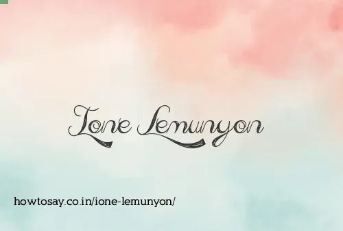 Ione Lemunyon