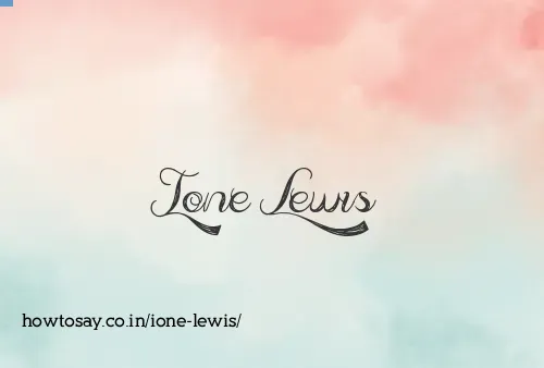 Ione Lewis