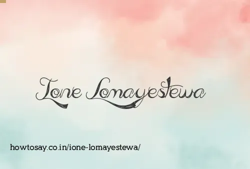 Ione Lomayestewa