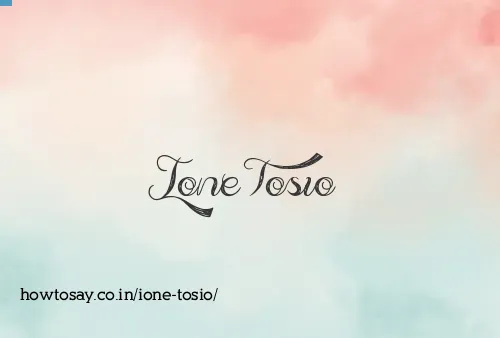 Ione Tosio