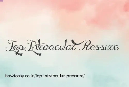 Iop Intraocular Pressure