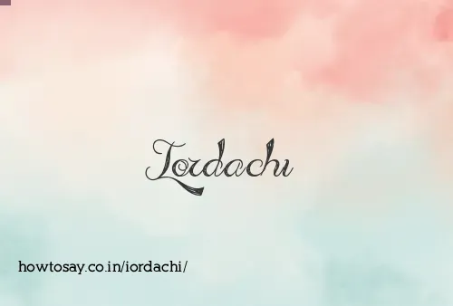 Iordachi