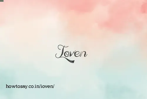 Ioven