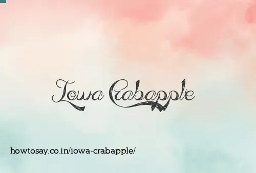 Iowa Crabapple