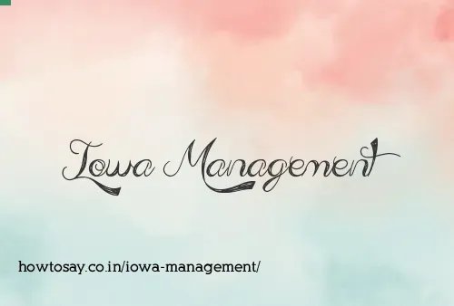 Iowa Management