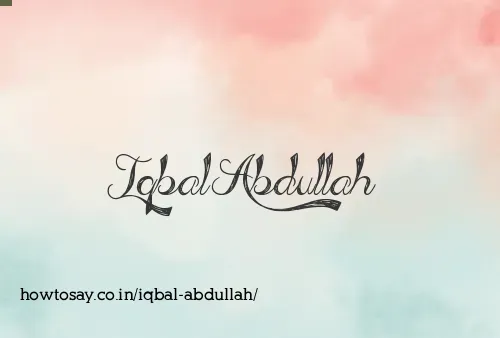 Iqbal Abdullah