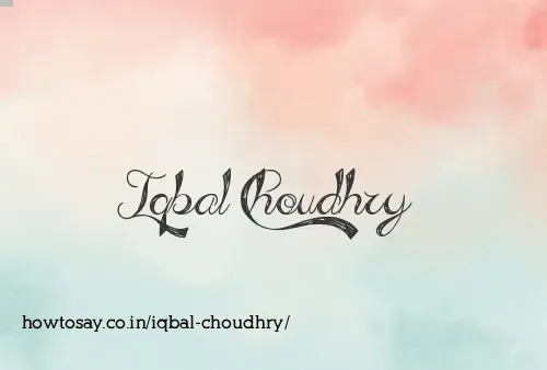 Iqbal Choudhry