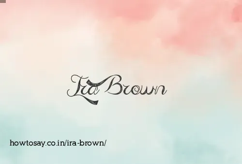 Ira Brown