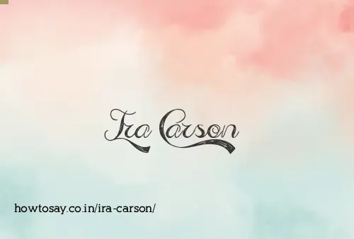 Ira Carson
