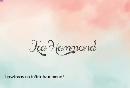 Ira Hammond