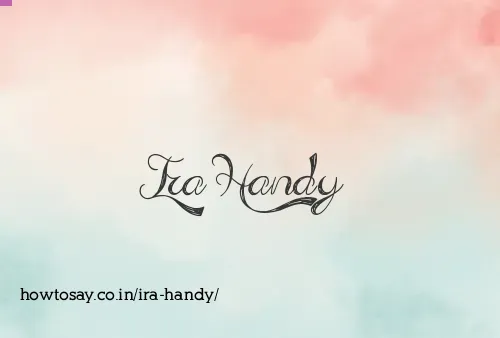 Ira Handy