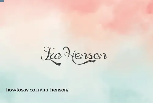 Ira Henson
