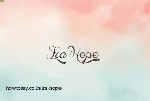 Ira Hope