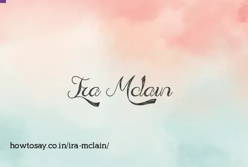 Ira Mclain