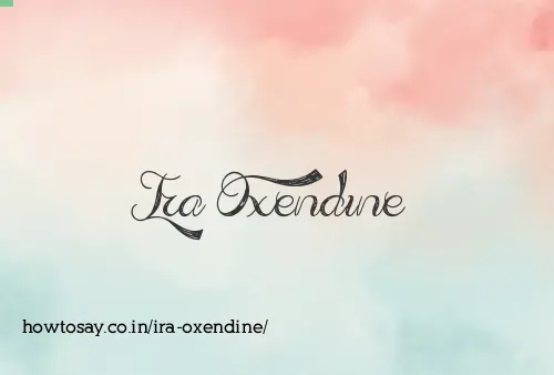 Ira Oxendine