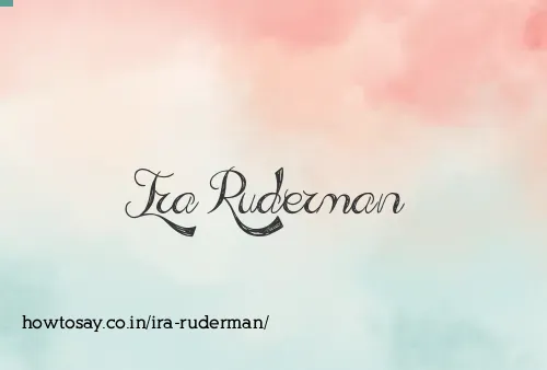 Ira Ruderman