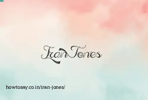 Iran Jones