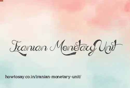 Iranian Monetary Unit