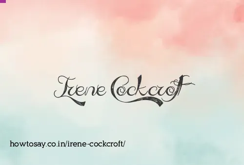 Irene Cockcroft
