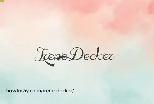 Irene Decker