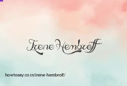 Irene Hembroff