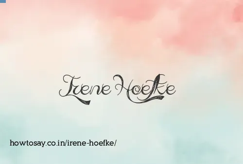 Irene Hoefke