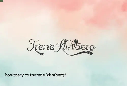 Irene Klintberg