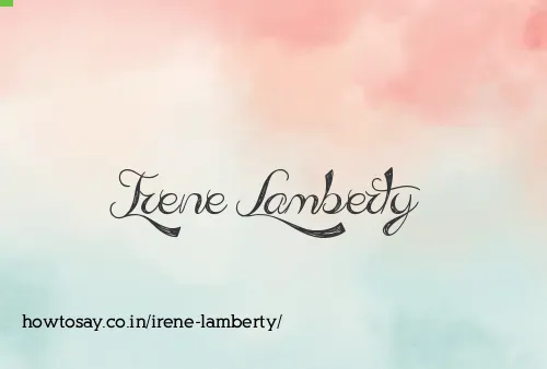Irene Lamberty