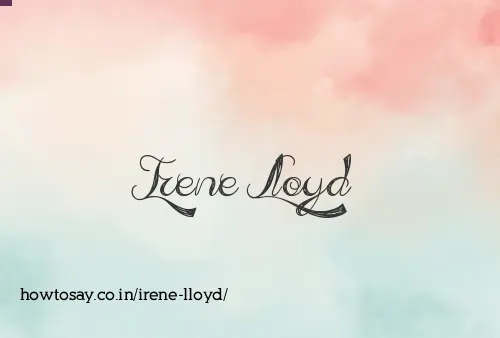 Irene Lloyd