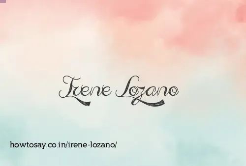 Irene Lozano