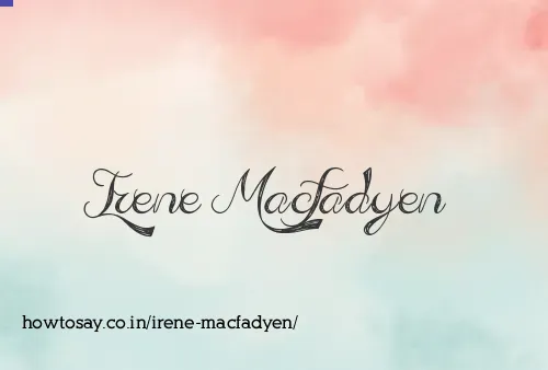 Irene Macfadyen