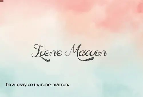 Irene Marron