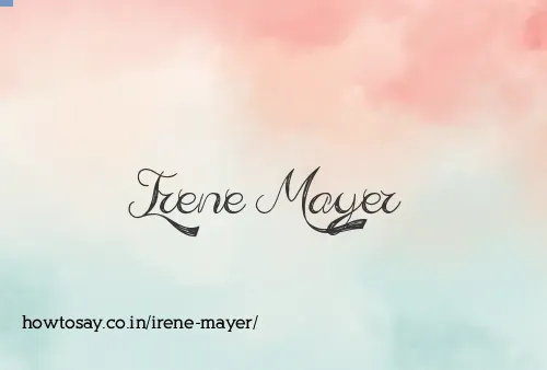 Irene Mayer