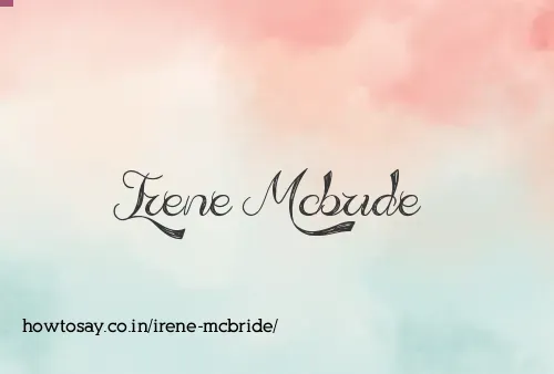 Irene Mcbride