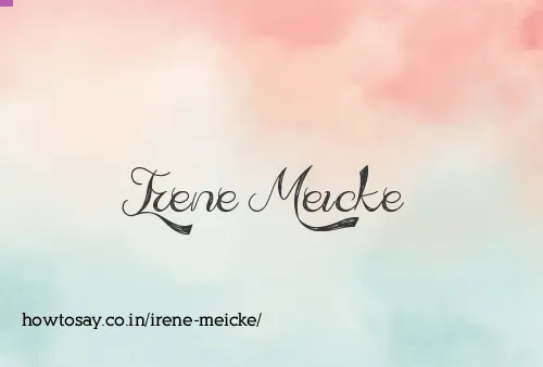 Irene Meicke
