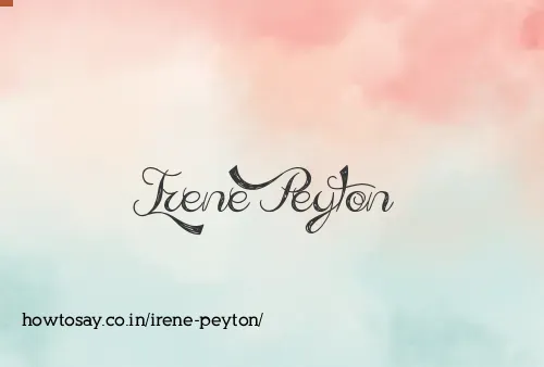 Irene Peyton