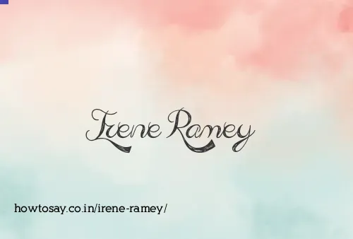 Irene Ramey