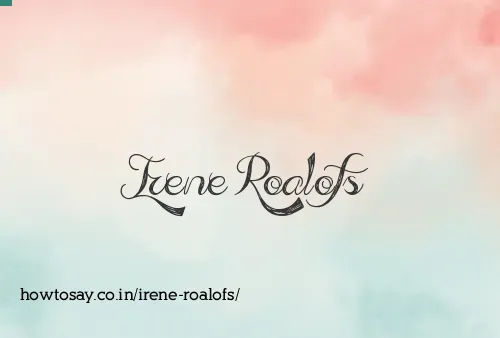 Irene Roalofs