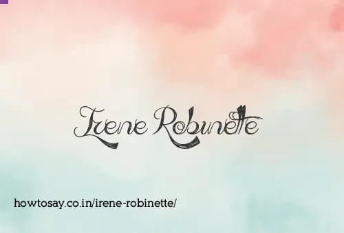Irene Robinette