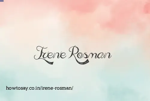 Irene Rosman