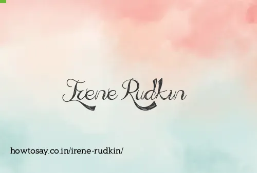 Irene Rudkin