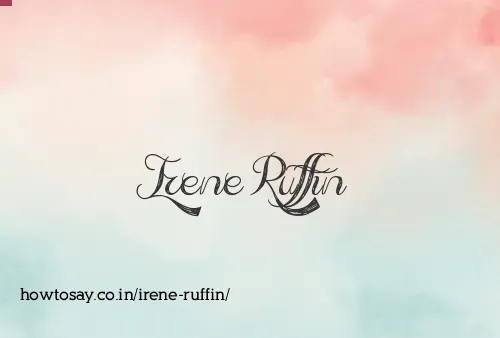 Irene Ruffin