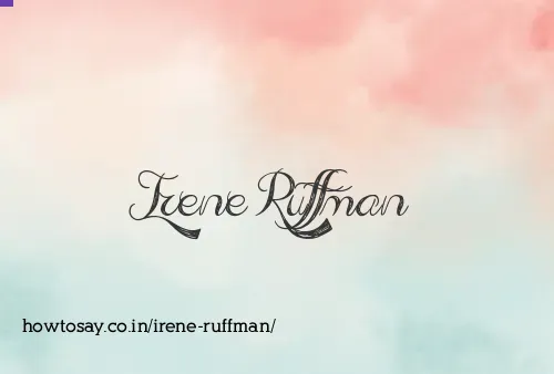 Irene Ruffman