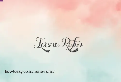 Irene Rufin